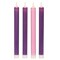 Roman Set of 4 LED Lighted Christmas Advent Taper Candles 12.75"